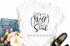 It is Well With My Soul - Christian Hymn SVG DXF Cut File Product Image 2
