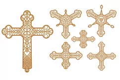 6 cross SVG and Religious Signs AI, EPS, PNG Product Image 2