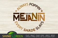 Melanin SVG Poppin' for Black Woman SVG, Black Girl SVG Product Image 3