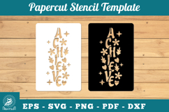 Achieve Papercut Stencil SVG Product Image 1