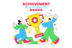 10 Achievement Vector Illustration Product Image 1