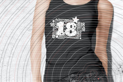 Eighteen Cutting File SVG DXF Product Image 4