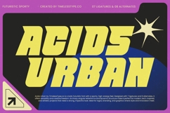 Acids Urban Italic - Futuristic Sporty Display Font Sans Product Image 1