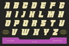 Acids Urban Italic - Futuristic Sporty Display Font Sans Product Image 9