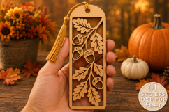 Acorn Bookmark SVG Laser Cut Product Image 1