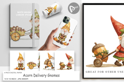 Digital Paper Acorn Gnome Delivery Product Image 1