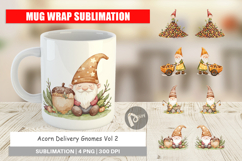 Mug Wrap Acorn Gnome Delivery Product Image 1