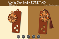 Acorn &amp; Oak Leaf bookmark Product Image 2