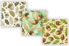 acorn seamless pattern, digital paper autumn, rich brown background, olive green design, woodland harvest theme, fall decor wallpaper, seasonal nut pattern, rustic charm design, november earthy tones, forest floor texture, organic nature collection, boho 