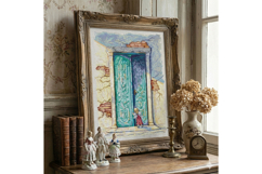 Angel Near Door Porch Cross Stitch PDF Product Image 3