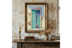 Angel Near Door Porch Cross Stitch PDF Product Image 4
