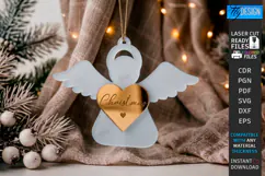 Acrylic Christmas Ornament Laser Cut | Christmas Tree Décor Product Image 1