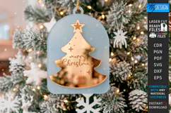 Acrylic Christmas Ornament Laser Cut | Christmas Tree Décor Product Image 1