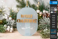 Acrylic Christmas Ornament Laser Cut | Christmas Tree Décor Product Image 1