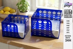 Acrylic Napkin Holder Laser Cut | Modern Napkin Stand SVG Product Image 1