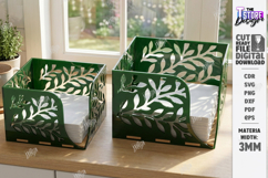 Acrylic Napkin Holders Laser Cut Bundle | Modern Kitchen SVG Product Image 11