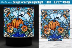 Blue Pumpkin | Acrylic night light PNG Product Image 1