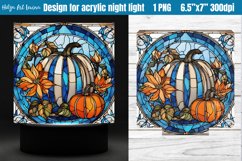 Blue Pumpkin | Acrylic night light PNG Product Image 1