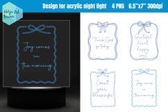 Religious quotes | Acrylic night light PNG Product Image 1