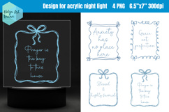 Religious quotes | Acrylic night light PNG Product Image 1