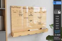Acrylic Wall Planner Laser Cut Bundle| Family Calendar | CNC Product Image 3