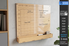 Acrylic Wall Planner Laser Cut Bundle| Family Calendar | CNC Product Image 12