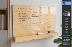 Acrylic Planner Laser Cut | Family Calendar | Wall Decor SVG Product Image 1