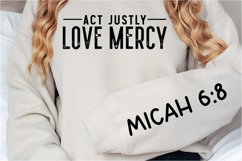 Act justly love mercy Sleeve SVG Design Product Image 2