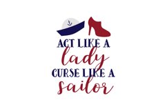 Act Like A Lady, Curse Like A Sailor Product Image 1