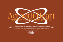 Act with Heart Urban Typography T-shirt Design Product Image 1