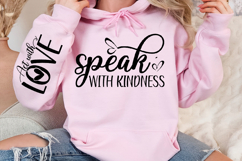 Act with love Sleeve Svg Design Product Image 3