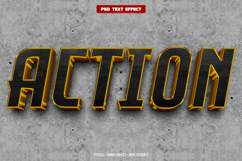 Action 3D editable text effect Product Image 1