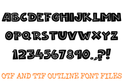 Action Hero Lettering Font Cartoon Handwriting ABC OTF Type Product Image 2