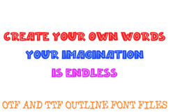 Action Hero Lettering Font Cartoon Handwriting ABC OTF Type Product Image 3