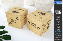 Activity Dice Laser Cut | Drink Decision Maker Cubes SVG Product Image 1