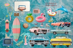 Retro Nostalgic Summer Activity Elements Product Image 1