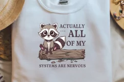 Funny Raccoon Actually, raccoon,, raccoon sublimation, PNG Product Image 2