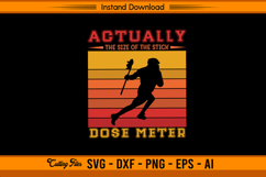 Actually The Size Of The Stick Dose Meter SVG Design Product Image 1