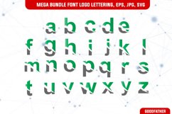 Mega Bundle Font Logo slice lettering, Green Colour Product Image 1