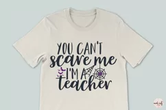 You Cant Scare Me I'M Teacher - Halloween SVG EPS DXF PNG Product Image 3