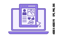 Colored Social Media Icon Product Image 1