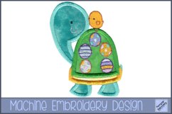 Easter Turtle Applique Embroidery Design Product Image 1