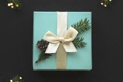 Christmas composition with gift box Product Image 1