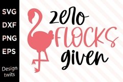 Zero flocks given SVG Product Image 1