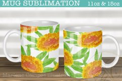 Cempasuchil Flowers Sublimation for Mugs /11oz, 15oz Product Image 1