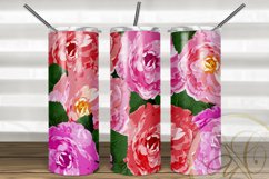 BUNDLE Floral Garden Design Skinny Tumbler Sublimation Product Image 6