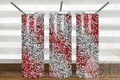 Candy Cane Sequins 20oz Skinny Tumbler Sublimation Product Image 1