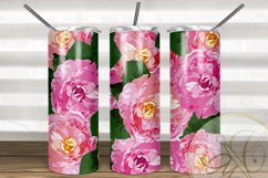 BUNDLE Floral Garden Design Skinny Tumbler Sublimation Product Image 4