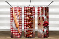 MAMA Skinny Tumbler 20oz|Cherry Pie|Classic Wood Product Image 1