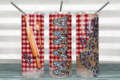 MAMA Skinny Tumbler 20oz|Blueberry Pie|Classic Wood Product Image 1